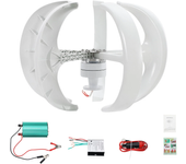 Generador de turbina eólica de 5 aspas 12V/24V con imán permanente y controlador de carga Alta utilización de energía Op