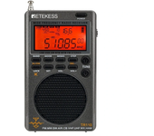 Radio portátil Radio Retekes TR110 de onda corta SSB FM/MW/SW/LSB/AIR/CB/VHF/UHF Bandaa completa Alarma de radio digital