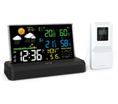 Estación meteorológica inalámbrica para interiores y exteriores con pantalla en color VA, sensor de temperatura y humeda