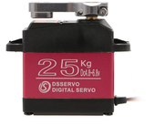 DSSERVO DS3225 25KG 180 grados Engranaje de metal de alto torque y resistente al agua Servo digital para aviones RC, rob