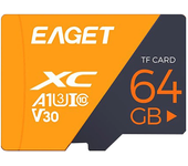 EAGET T1 64GB Tarjeta de Memoria TF Micro SD Card U3 Clase 10 Alta Velocidad Tarjetas de Flash de Memoria para Cámara Te