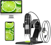 Microscopio digital portátil 3 en 1 50X-1600X HD USB con 8 LED para Android y PC