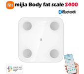 Báscula corporal XIAOMI Mijia MJTZC01YM S400 de doble frecuencia de impedancia bioeléctrica para análisis de 25 métricas