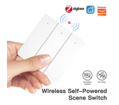 Casa de Moes 2/3Gang Smart Home ZigBe Interruptor de escena autoalimentado sin cableado sin batería Interruptor inalámbr