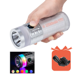 Linterna Lumintop Arco iris LED+RGB 40W 3000LM 1000M 46950 32000mAh Batería USB-C Recargable Poder Bank Para Senderismo