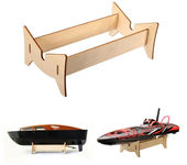 Piezas de soporte del cuerpo de barco de madera para yates William TFL RC