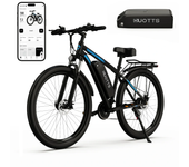 [EU DIRECT] Bicicleta eléctrica DUOTTS C29 con portaequipajes trasero, motor de 750 W, 48V 15Ah * 2 baterías dobles, neu
