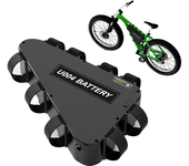 [EU Direct] UNITPACKPOWER U004 Batería triangular de Ebike 48V 24AH con placa de protección BMS de 50A para motor de has