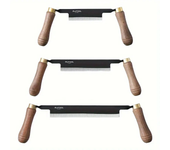 RUITOOL 1PCS Cuchillo de arrastre Cuchilla de acero de alto carbono Cuchillo de afeitar recto Mango de madera Herramient