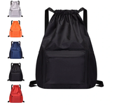 Mochila deportiva portátil con cordón de ajuste para deportes, viajes al aire libre, mochila impermeable para gimnasio,