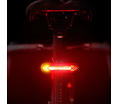 Luz trasera recargable por USB para bicicleta Luz trasera de advertencia Luz de señalización inteligente inalámbrica par