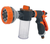 Pistola de agua de alta presión portátil multifuncional para lavado de autos y herramienta de espuma para riego en jardí