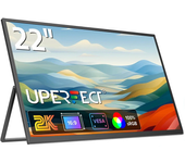UPERFECT Monitor Gaming de PC de 22 pulgadas 2K 60Hz 1440P QHD FreeSync Pantalla de Computadora con VESA USB-C/Mini HD/M