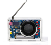 Kit de radio con pantalla OLED 87-108MHz con batería recargable 18650,módulo RDA5807 avanzado,búsqueda automática de est