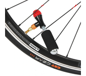 Cabezal inflador de bicicleta inflable rápido, adaptador de cabezal de bombona de gas CO2 portátil para bomba de aire de