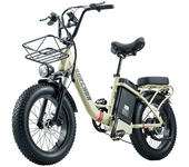 [EU DIRECT] BURCHDA U8 Bicicleta Eléctrica Motor 1000W Batería de 48V 31.5AH Neumáticos de 20 pulgadas 200KM de alcance