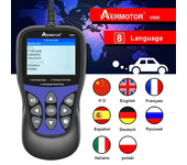 Aermotor V850 Escáner de coche OBD2 Multilenguaje Herramienta de diagnóstico automático de control de motor Igual que KW