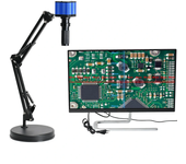 Cámara de microscopio de video industrial HAYEAR 51MP 1080P 2K HDMI USB gran campo visual Lente de zoom IRIS manual de 1