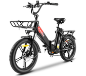 [EU DIRECTO] KAISDA K201 Bicicleta Eléctrica 36V 10.4AH*2 Dos Baterías Motor de 250W Neumáticos de 20 pulgadas Autonomía