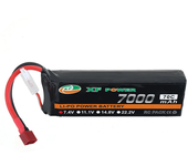 XF POWER 7.4V 7000mAh 70C 2S LiPo Batería T Enchufe para RC Drone