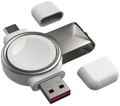 Cargador inalámbrico portátil USB-C de 3W para iWatch 8 7 6 SE 5 4 Estación de carga