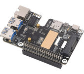 Placa de expansión PCIe Raspberry Pi 5 a MiniPCIe 4G Gigabit Ethernet USB 3.2 Gen1
