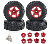 4 piezas D231 neumáticos de off-road mejorados ruedas para camiones de curso corto RC de 1/8 1/10 vehículos modelos part