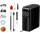 Bomba de inflado portátil para bicicleta de 150PSI Salida de energía de 70W Banco de energía de 2400mAh Pantalla digital