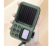 Radio FM portátil mini SANSUI F37 para exteriores,altavoz Bluetooth 5.3,grabador con pantalla LED,soporte de llamadas ma