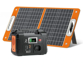 [EU Direct] FlashFish E200 200W 40800mAh Estación de energía portátil con 1 panel solar plegable de 18V 60W, Generador d