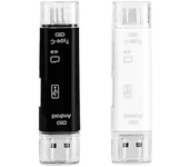 Lector de tarjetas de memoria USB 2.0 Type-C Micro USB SD TF multifuncional 5 en 1 para iPhone Android computadora dock