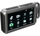 SANSUI F55 Altavoz bluetooth inalámbrico con pantalla LED de 7 pulgadas Radio Doble bocina magnética interna Bajo profun