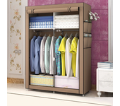 Armario plegable de tela para ropa móvil, armario plegable para dormitorio en casa