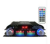 Amplificador de potencia de audio digital bluetooth Mini HIFI para automóvil de 12V con salida de cuatro canales y contr