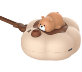 Calentador de manos de bolsillo 2 en 1, forma de animal lindo, calentadores de manos de silicona recargables por USB con