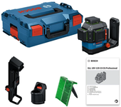 Nivel láser GLL 18V-120-33 CG 12 líneas, rango de 35m ampliable a 120m, alta precisión ± 0.3 mm/m, auto-nivelación rápid
