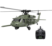 Eachine E200S UH-60 2.4G 6CH 6-eje giroscopio Doble Motor sin escobillas Escala 1:47 Helicóptero de RC sin barra estabil