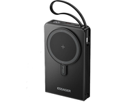 ESSAGER ES-D017 15W Banco de Poder Magnético Inalámbrico 22.5W 10000mAh Batería Externa con 2 Entradas y 4 Salidas Carga