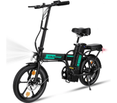 [DIRECTIVA UE] COLOR BK5 Bicicleta Eléctrica Batería de 36V 8.4Ah Motor de 250W Neumáticos de 16 pulgadas 35-70KM Autono