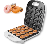 Máquina para hacer mini donas de 16 agujeros, eléctrica y antiadherente, para desayunos, aparato de cocina