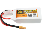 Batería Lipo ZOP Power 7.4V 1000mAh 70C 2S con enchufe XT30