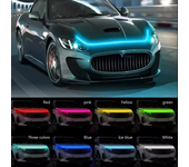 Tira decorativa de 1,8 m de luces LED para luces diurnas en el capó del coche, tira de luz decorativa para la rejilla de