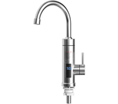 Grifo eléctrico instantáneo de 220V con tubo de acero inoxidable giratorio de 360 grados, calentador de agua ecológico p