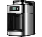 Máquina de café automática 2 en 1 totalmente automática, cafetera espresso, cafetera de goteo, molinillo de café eléctri