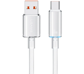 Cable USAMS EE.UU.-SJ658 6A 66W USB-A a Tipo C Cable QC FCP AFC Carga rápida Transmisión de datos Línea central de cobre