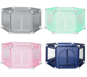Comomy Parque de juegos para bebés de 6 lados para bebés, Baby Playard para infantes y niños pequeños, cercado de seguri