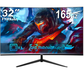 FYHXele FY32QHC Monitor de juegos curvo de 32 pulgadas QHD 165Hz 1ms Panel VA AMD FreeSync Curvatura 2800R Montaje VESA