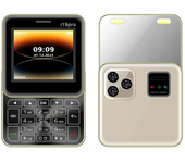 i19 Pro Mini 2G GSM 2.4 pulgadas Doble SIM Doble Espera 1050mAh FM Vibración Botón Grande Botón Deslizante Teléfono Móvi