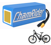 [UE Directo] Chamrider PVC 36V 11.6AH 417.6Wh Batería de bicicleta eléctrica 2900mAh de litio Li-ion 18650 con placa de