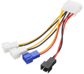 Cable adaptador de alimentación de ventilador de refrigeración de CPU de 10 cm largo y 4 pines IDE a 5V 12V 3 pines para
